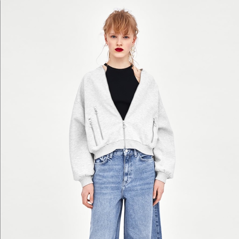 Plush bomber jacket
